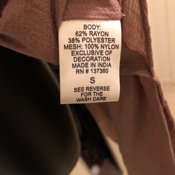 Truth NYC Asymmetrical Scarf Hem Chiffon Blouse - Picture 7 of 8